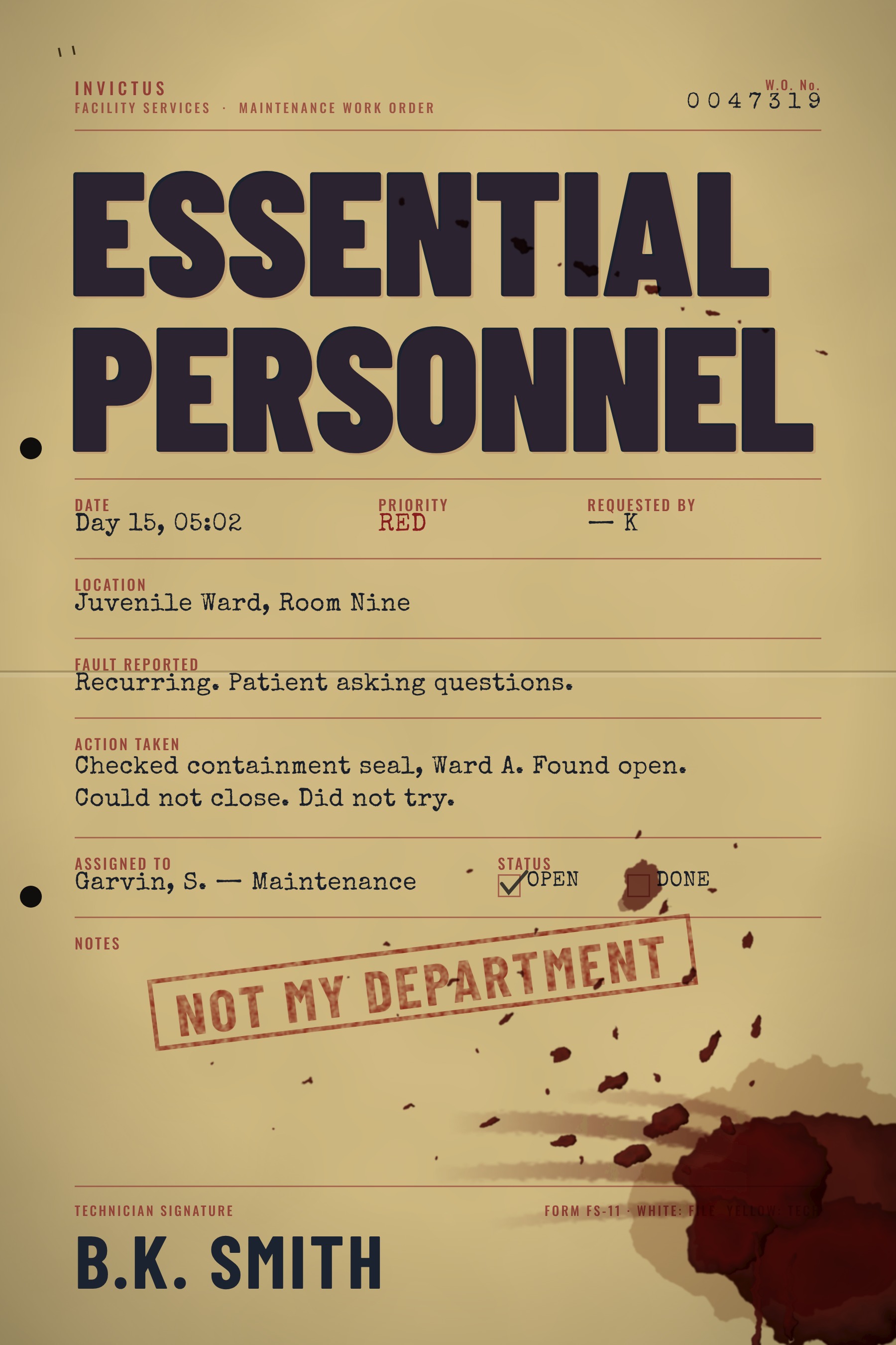 Essential Personnel cover